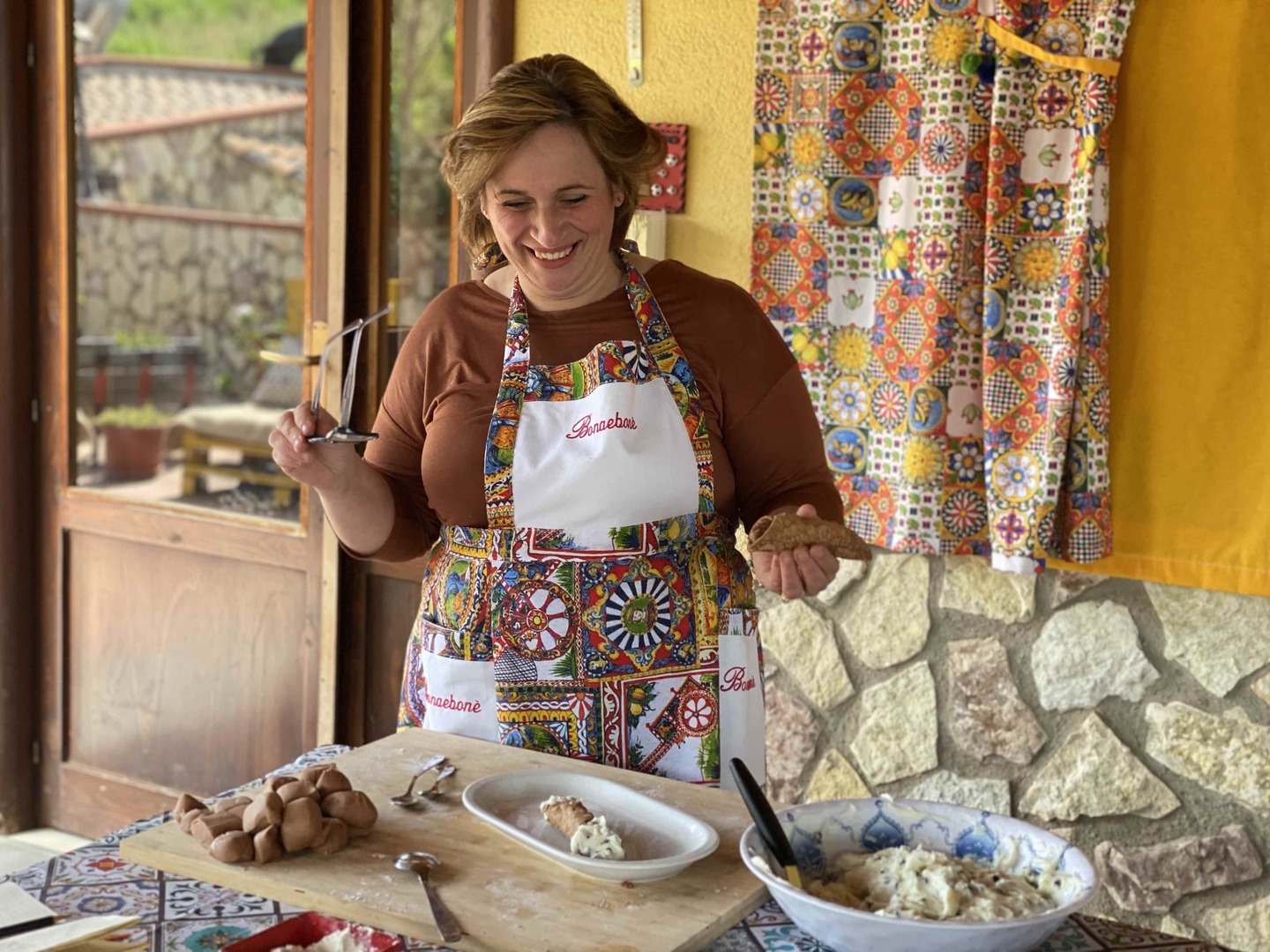 Visiting locals in Sicily
