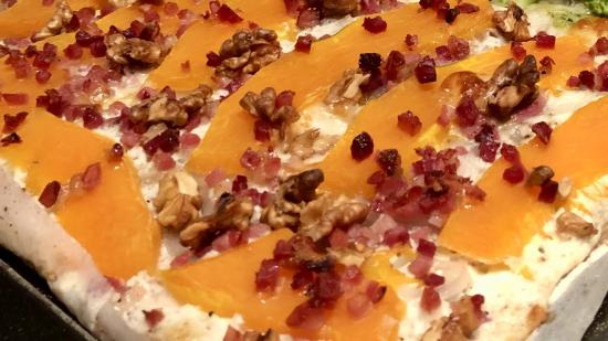 Kürbis Flammkuchen Rezept Kürbis Flammkuchen Rezept